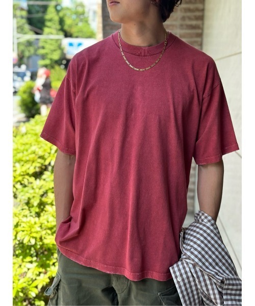 ESTNATION(エストネーション)の「ESTNATION / ガーメントダイ クラッシュカットソー(Tシャツ/カットソー・メンズ・チャコールグレー/ネイビー/レッド・SMALL/MEDIUM)」の19枚目の写真
