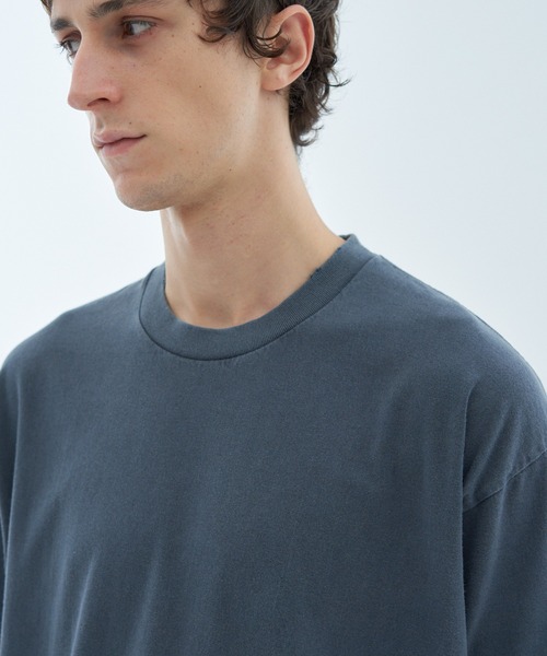 ESTNATION(エストネーション)の「ESTNATION / ガーメントダイ クラッシュカットソー(Tシャツ/カットソー・メンズ・チャコールグレー/ネイビー/レッド・SMALL/MEDIUM)」の15枚目の写真