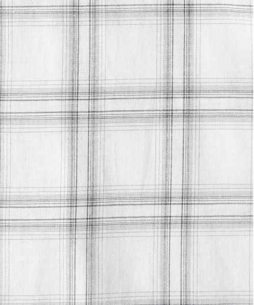 Right-on（ライトオン）の「【HONEYSUCKLE ROSE】チェック開襟半袖シャツ（シャツ/ブラウス・レディース・オフホワイト/ベージュ/ブルー・L/M）」の4枚目の写真