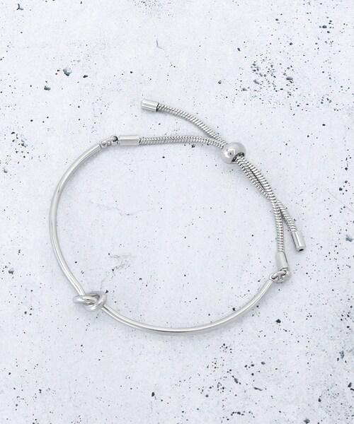 THE SHOP TK （ザ ショップ ティーケー ）の「細ノットスライドブレスレット（ブレスレット・レディース・シルバー/ゴールド・00）」の7枚目の写真