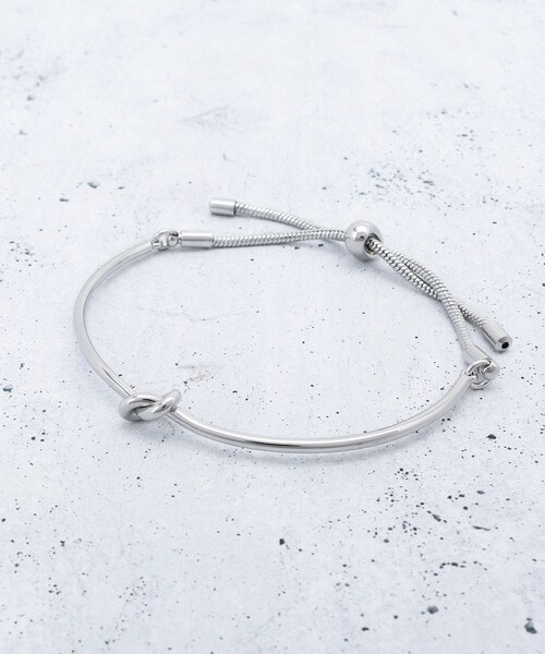 THE SHOP TK （ザ ショップ ティーケー ）の「細ノットスライドブレスレット（ブレスレット・レディース・シルバー/ゴールド・00）」の6枚目の写真