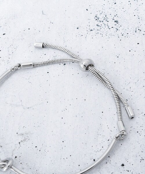 THE SHOP TK （ザ ショップ ティーケー ）の「細ノットスライドブレスレット（ブレスレット・レディース・シルバー/ゴールド・00）」の5枚目の写真