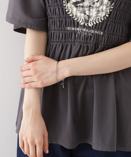 THE SHOP TK （ザ ショップ ティーケー ）の「細ノットスライドブレスレット（ブレスレット・レディース・シルバー/ゴールド・00）」の4枚目の写真