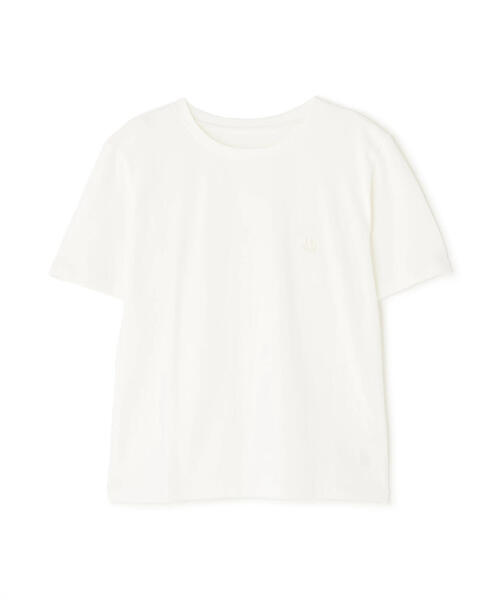 NATURAL BEAUTY BASIC(ナチュラルビューティーベーシック)の「◇ワンポイントコンパクトTシャツ(Tシャツ/カットソー・レディース・オフホワイト/ブルー/ネイビー・FREE)」の18枚目の写真