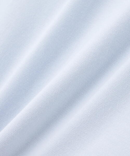 NATURAL BEAUTY BASIC(ナチュラルビューティーベーシック)の「◇ワンポイントコンパクトTシャツ(Tシャツ/カットソー・レディース・オフホワイト/ブルー/ネイビー・FREE)」の4枚目の写真