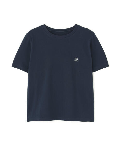 NATURAL BEAUTY BASIC(ナチュラルビューティーベーシック)の「◇ワンポイントコンパクトTシャツ(Tシャツ/カットソー・レディース・オフホワイト/ブルー/ネイビー・FREE)」の8枚目の写真