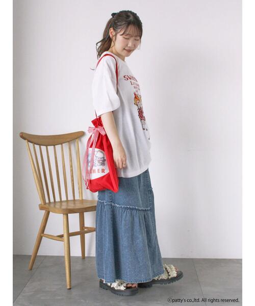 ehka sopo（エヘカソポ）の「【SWIMMER】トートバッグ（トートバッグ・レディース・キナリ/レッド/ブラック・F）」の10枚目の写真