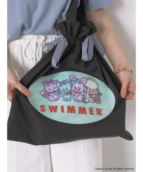 ehka sopo（エヘカソポ）の「【SWIMMER】トートバッグ（トートバッグ・レディース・キナリ/レッド/ブラック・F）」の12枚目の写真