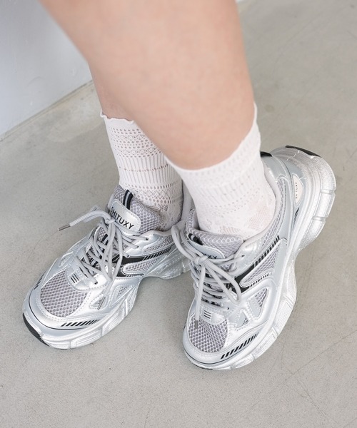 c.u.l（シーユーエル）の「厚底軽量 シルバー メタリック ハイテクスニーカー culs132（スニーカー・レディース・シルバー・39/38/37/36）」の13枚目の写真