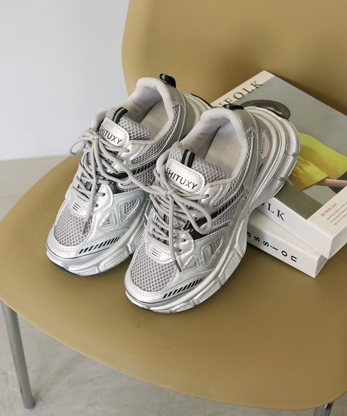 hi lander 厚底 スカルデザイン グレー スニーカー Platform sneakers – HI-LANDER