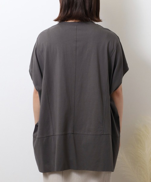 A.N.L(エーエヌエル レーベル)の「A.N.L 箔プリントオーバーサイズ半袖Tシャツ(Tシャツ/カットソー・レディース・ブラック/オフホワイト/チャコールグレー・38)」の14枚目の写真