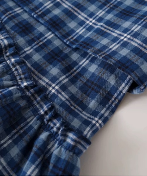 ワンピース LA POMME petit French Check Ruffle Dress French Check Ruffle Dress/フレンチチェックフリルドレス