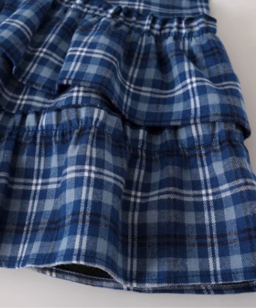 ワンピース LA POMME petit French Check Ruffle Dress French Check Ruffle Dress（ワンピース）｜LA POMME petit