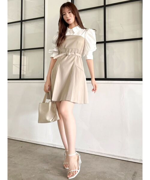 セール】レイヤードシャツミニワンピース（ワンピース