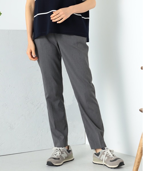 GALLORIA(ギャローリア)の「【キレメクシリーズ】吸水速乾 すっきりストレートパンツ(その他パンツ・レディース・ライトグレー/チャコールグレー/ブラック・LL/L/M/S)」の1枚目の写真