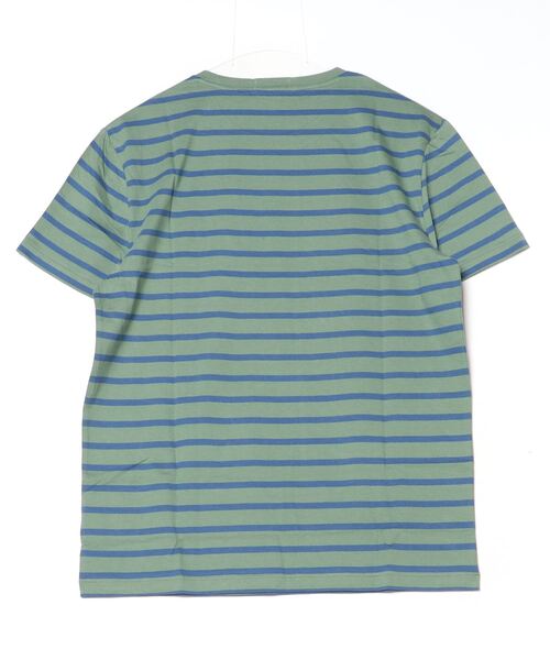 POLO RALPH LAUREN(ポロ ラルフ ローレン)の「カスタム スリム フィット ストライプド ジャージー Tシャツ(Tシャツ/カットソー・メンズ・グリーン・M/S/XS/XL/L)」の7枚目の写真