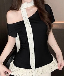 は*な様 oriens ホットフィットフリルタンクトップ　迷彩柄 セール】迷彩柄裾フリルギャザートップス（Tシャツ/カットソー