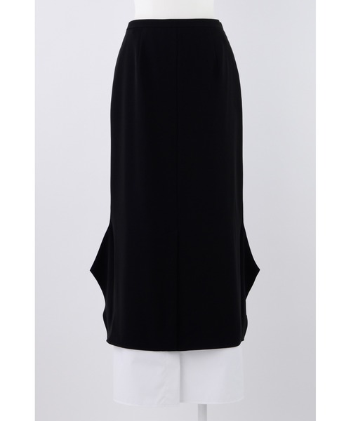 【ぴこ】ENFOLD　エンフォルド　スカート ENFOLD(エンフォルド)｜UPSIDE DOWN SKIRT/スカート/ブラック の