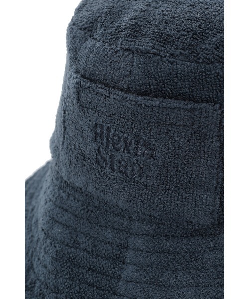 新品未試着☆ALEXIASTAM パイル地　バケットハット　ネイビー Terry Bucket Hat/パイル地バケットハット（ハット）｜ALEXIA