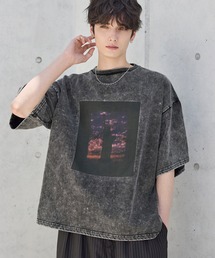ETELIO | ヴィンテージ加工ピグメントグラフィックTシャツ(Tシャツ/カットソー)