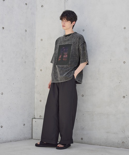 セール】ヴィンテージ加工ピグメントグラフィックTシャツ（Tシャツ