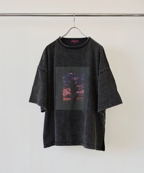 セール】ヴィンテージ加工ピグメントグラフィックTシャツ（Tシャツ