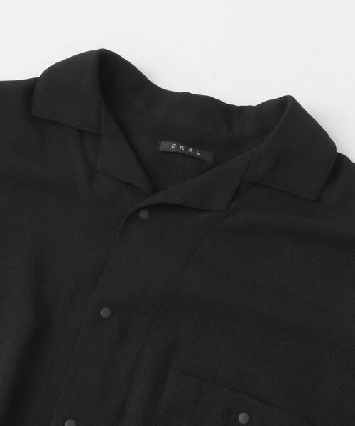 EKAL(エカル)の「パナマ風オープンカラーシャツ(シャツ/ブラウス・レディース・ブラック/ブラウン・ONE)」の17枚目の写真