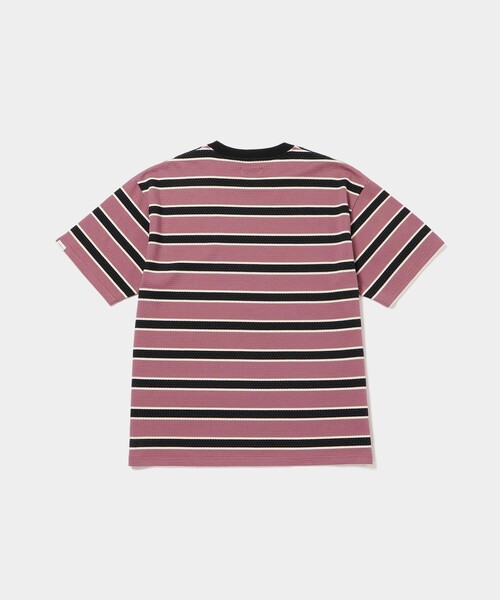 Saturdays NYC（サタデーズ ニューヨークシティ ）の「Mesh Border Stripe SS Tee（Tシャツ/カットソー・メンズ・パープル/ライトグリーン・L/M/XL/S）」の13枚目の写真