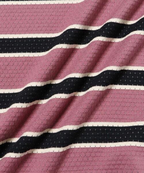 Saturdays NYC（サタデーズ ニューヨークシティ ）の「Mesh Border Stripe SS Tee（Tシャツ/カットソー・メンズ・パープル/ライトグリーン・L/M/XL/S）」の19枚目の写真