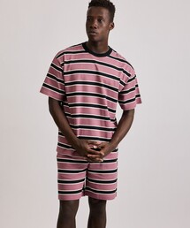 Saturdays NYC | Mesh Border Stripe SS Tee(Tシャツ/カットソー)