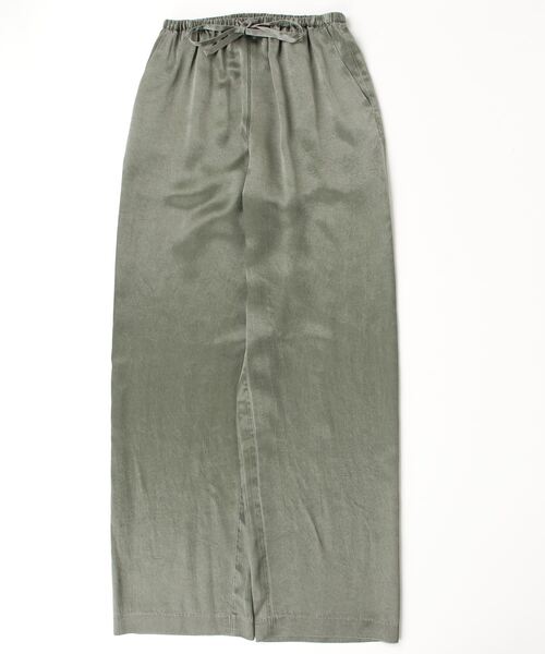 DOUBLE STANDARD CLOTHING(ダブルスタンダードクロージング)の「アセテートピグメントサテンタンクパンツ(その他パンツ・レディース・カーキ/チャコール・36/38)」の4枚目の写真