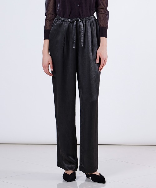 DOUBLE STANDARD CLOTHING(ダブルスタンダードクロージング)の「アセテートピグメントサテンタンクパンツ(その他パンツ・レディース・カーキ/チャコール・36/38)」の6枚目の写真