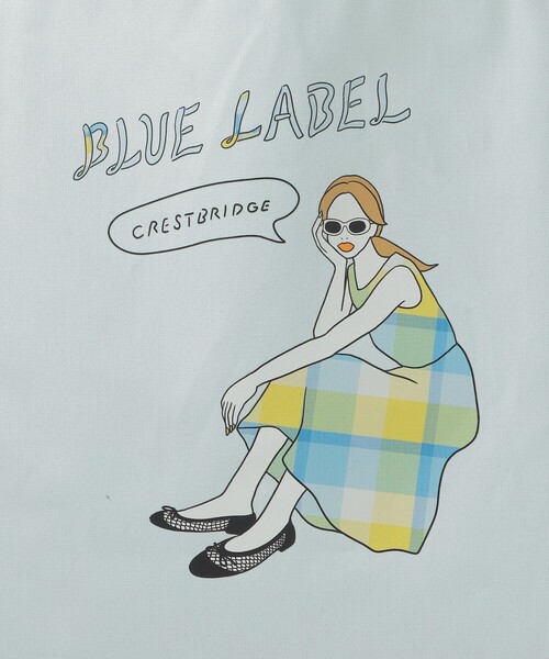 BLUE LABEL CRESTBRIDGE(ブルーレーベルクレストブリッジ)の「【星陽子コラボ】グラフィックプリントトート(トートバッグ・レディース・オフホワイト/ブルー系その他2・FREE)」の13枚目の写真