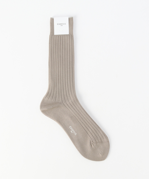 EDIFICE（エディフィス）の「リブソックス（ソックス/靴下・メンズ・ホワイト/ベージュ/ブラック/ブルー/オレンジ系その他・FREE）」の3枚目の写真