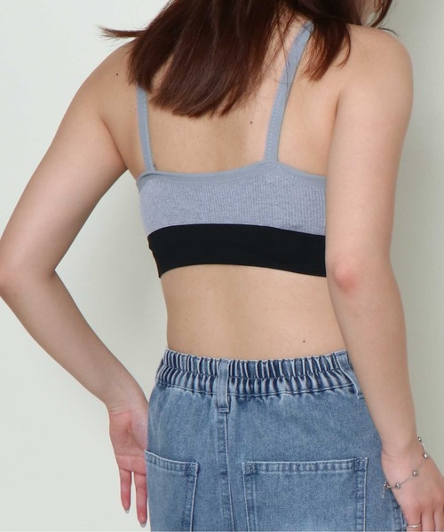 GORGE(ゴージ)の「《ヘルシー見え×伸縮フィット》レディース ブラトップ インナー ノンワイヤー スポーティ 春夏秋冬(キャミソール・レディース・ホワイト/ブラック/グレー・F)」の10枚目の写真