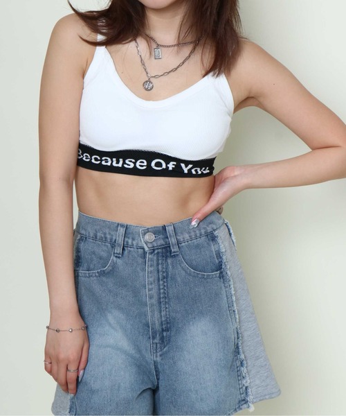 GORGE(ゴージ)の「《ヘルシー見え×伸縮フィット》レディース ブラトップ インナー ノンワイヤー スポーティ 春夏秋冬(キャミソール・レディース・ホワイト/ブラック/グレー・F)」の11枚目の写真