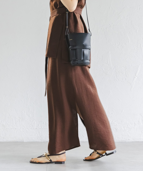 Noble（ノーブル）の「【洗える】ファジーリネンスリットAライン