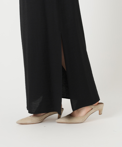 Noble（ノーブル）の「【洗える】ファジーリネンスリットAライン