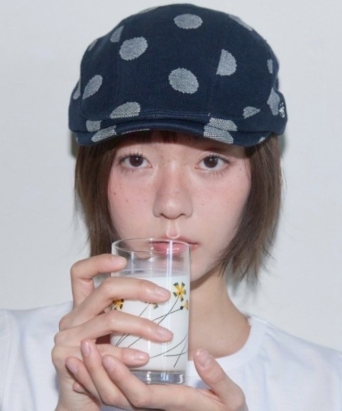 FANCY CLUB(ファンシークラブ)の「【FANCY CLUB】Angel Dot Hunting Cap / 【ファンシークラブ】エンジェルドットハンチング帽子(ハンチング/ベレー帽・レディース・ネイビー/グレー・ONE SIZE)」の18枚目の写真