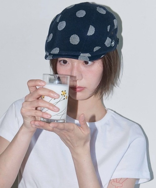 FANCY CLUB(ファンシークラブ)の「【FANCY CLUB】Angel Dot Hunting Cap / 【ファンシークラブ】エンジェルドットハンチング帽子(ハンチング/ベレー帽・レディース・ネイビー/グレー・ONE SIZE)」の19枚目の写真