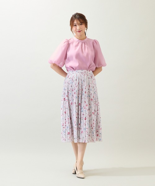 Rose Tiara(ローズティアラ)の「【手洗いOK】バルーン袖ブラウス(シャツ/ブラウス・レディース・イエロー/レッド/ブラック/ピンク・46/38/42)」の7枚目の写真
