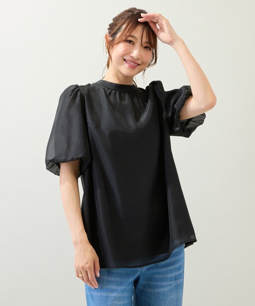 Rose Tiara(ローズティアラ)の「【手洗いOK】バルーン袖ブラウス(シャツ/ブラウス・レディース・イエロー/レッド/ブラック/ピンク・46/38/42)」の20枚目の写真