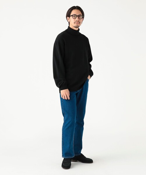 B:MING by BEAMS(ビーミングバイビームス)の「9ゲージ タートルネック ニット(ニット/セーター・メンズ・ブラック/グレー・LARGE/MEDIUM/SMALL)」の3枚目の写真
