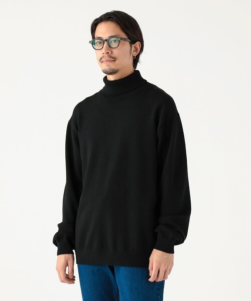 B:MING by BEAMS(ビーミングバイビームス)の「9ゲージ タートルネック ニット(ニット/セーター・メンズ・ブラック/グレー・LARGE/MEDIUM/SMALL)」の4枚目の写真