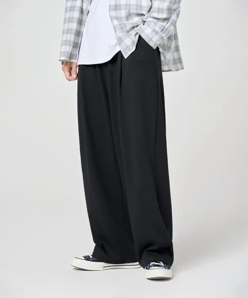 Vini（ヴィニ）の「【Vini】ワンタッチワイドスウェットパンツ（スウェットパンツ・レディース・グレー×ホワイト/ブラック/グレー系その他・X-LARGE/LARGE/MEDIUM/SMALL）」の2枚目の写真