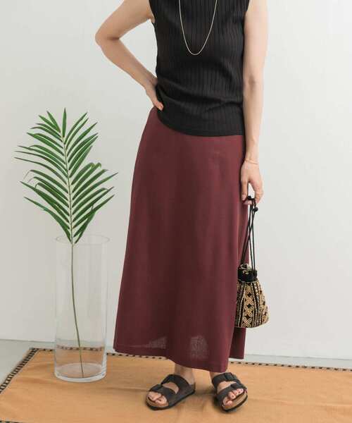 セール】麻混レーヨンフレアスカート（スカート）｜URBAN RESEARCH