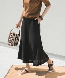 URBAN RESEARCH DOORS | 麻混レーヨンフレアスカート(スカート)