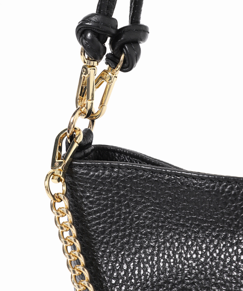 AULENTTI（オウレンティ）の「【AULENTTI/オウレンティ】チェーンレザーBAG（ショルダーバッグ・レディース・ブラック/ベージュ・FREE）」の21枚目の写真