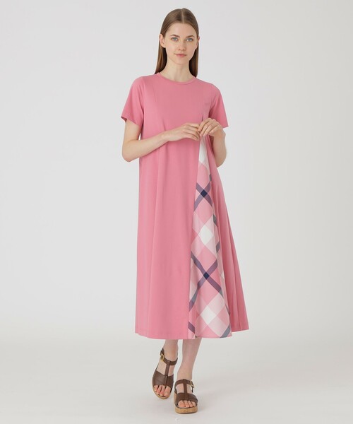 BURBERRY LONDON BLUE LABEL チェックワンピース　ピンク BURBERRY LONDON BLUE LABEL チェックワンピースピンク
