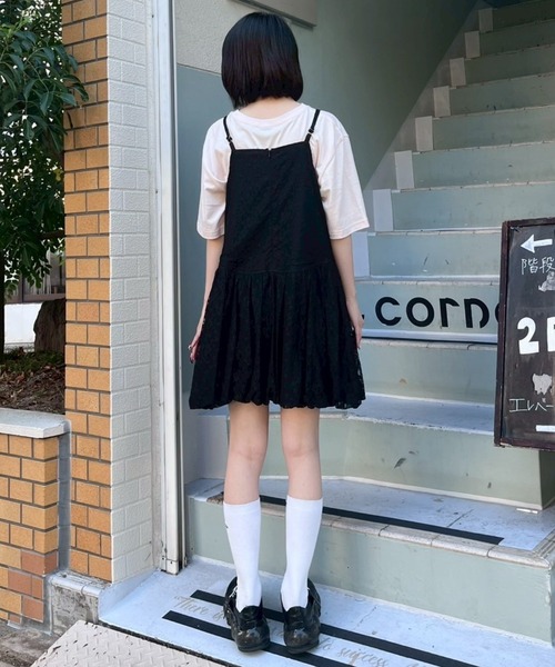 Candy Stripper(キャンディストリッパー)の「LACY BALLON MINI ワンピース(ワンピース・レディース・アイボリー/ブラック/グレー・FREE)」の17枚目の写真